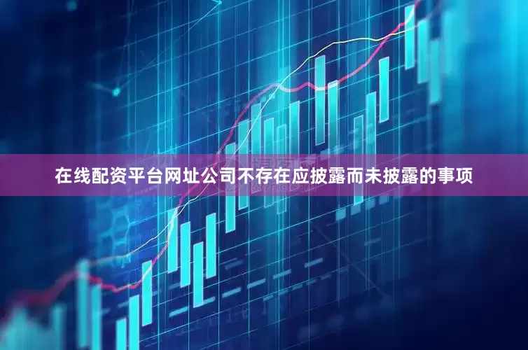 在线配资平台网址公司不存在应披露而未披露的事项